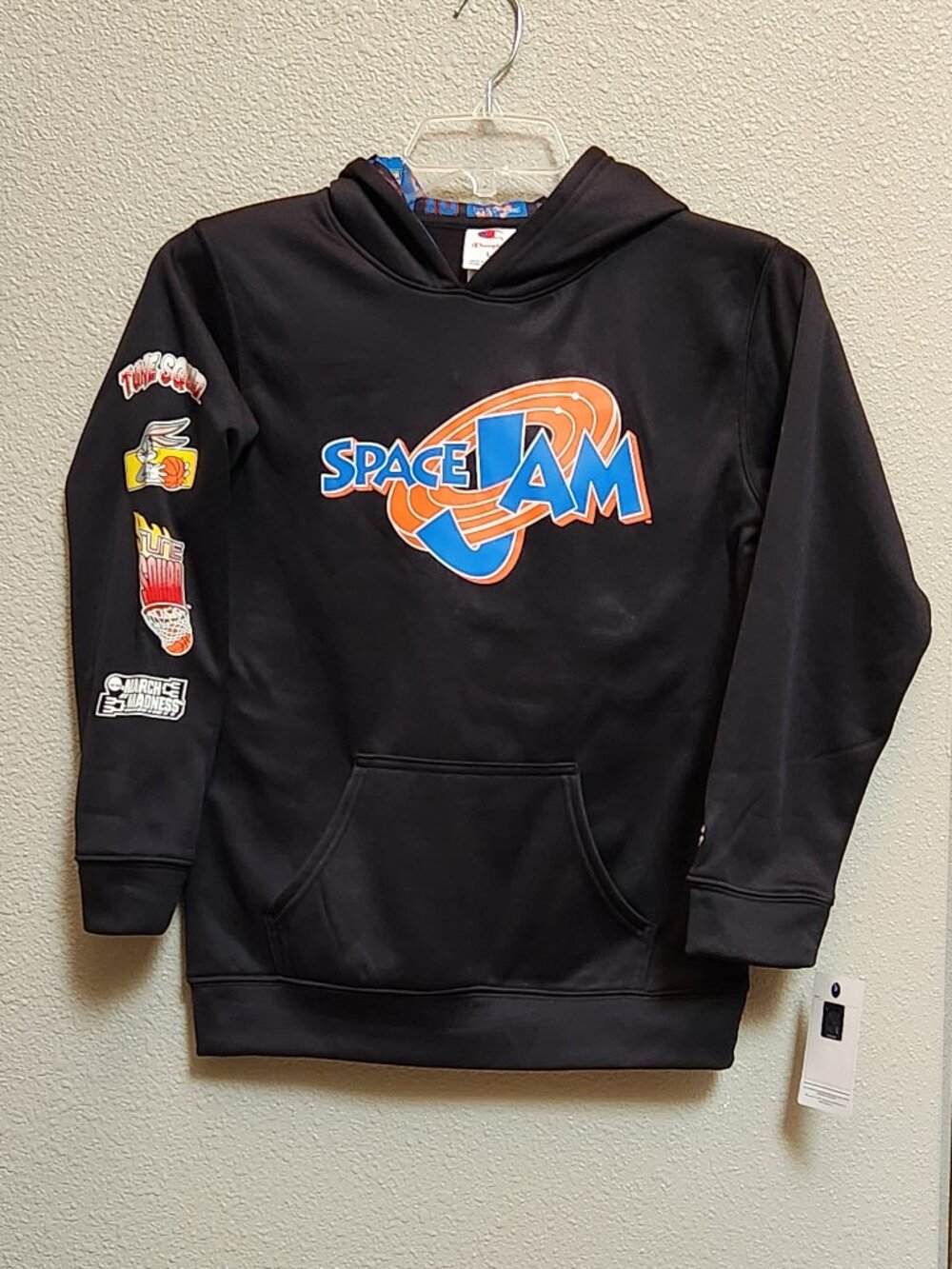 CHAMPION - SPACE JAM - Kids March Madness Sweatshirt Hoodie - Large - NEW NWT